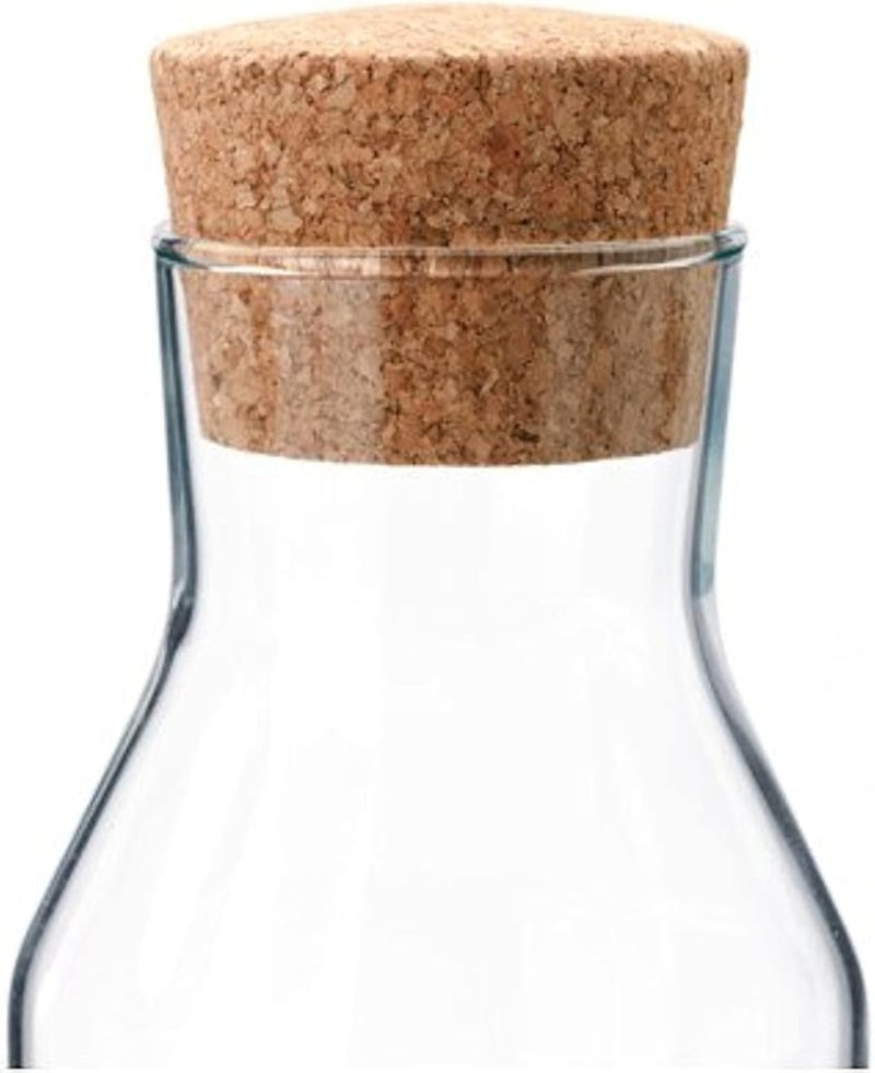Carafe Heat Resistant Glass with Cork (1L, 27cm, I79719K, Clear)